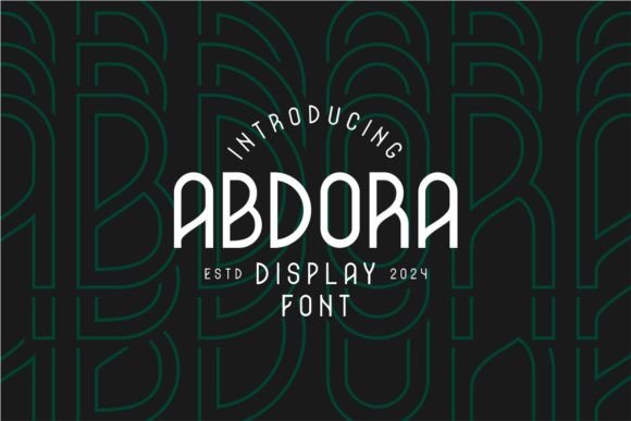 Abdora: A Modern Display Font Built for Brand Impact