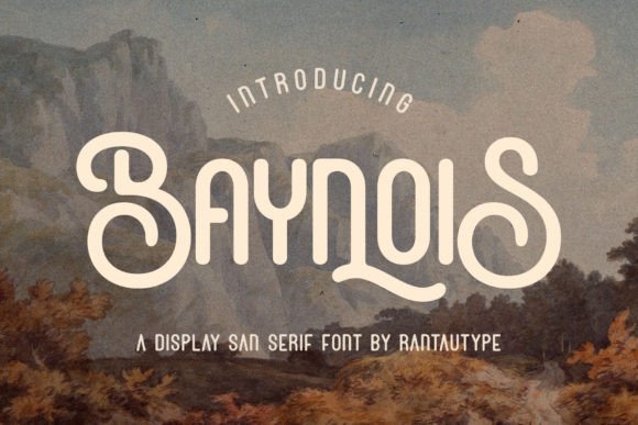 Baynois: A Vintage Display Font for Authentic Brand Character
