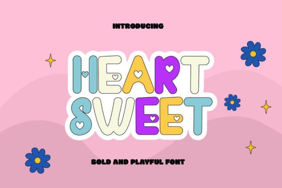 Heart Sweet: A Joyful Display Font for Creative Branding Projects