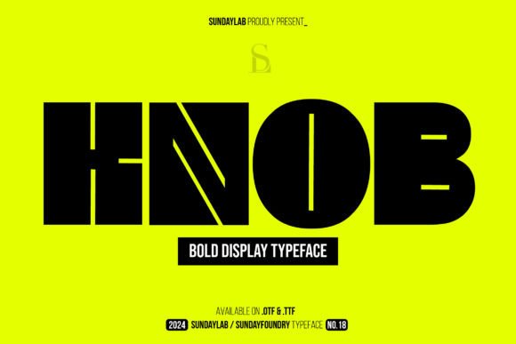 Knob: A Bold Typeface for Editorial Power