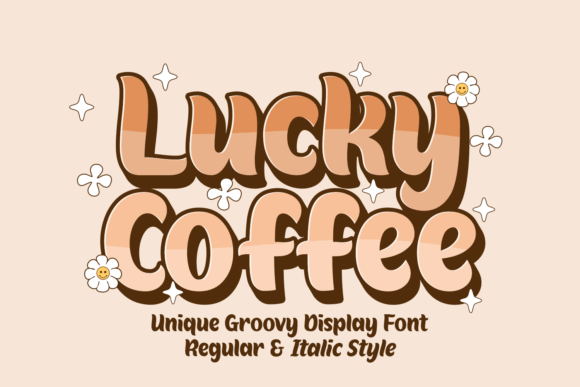 Lucky Coffee: A Retro Display Font for Editorial Warmth