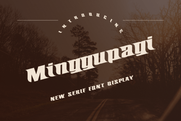 Minggupagi Font: A Display Typeface for Modern Branding