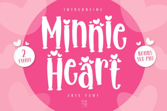Minnie Heart Font: A Cute Display Typeface for Digital Projects