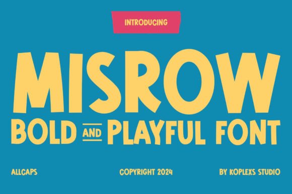 Misrow: The Bold Playful Font for Handmade Goods