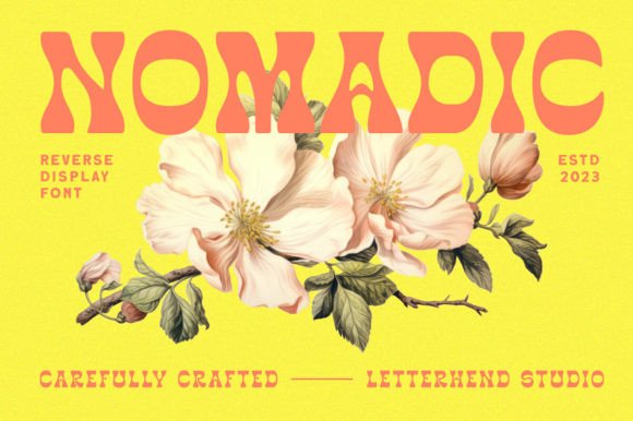 Nomadic Font: A Reverse Display Typeface for Campaigns That Stand Out