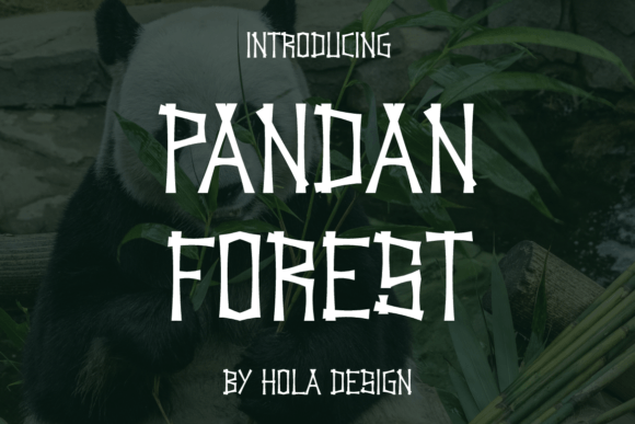 Pandan Forest: A Playful Display Font for Digital Design