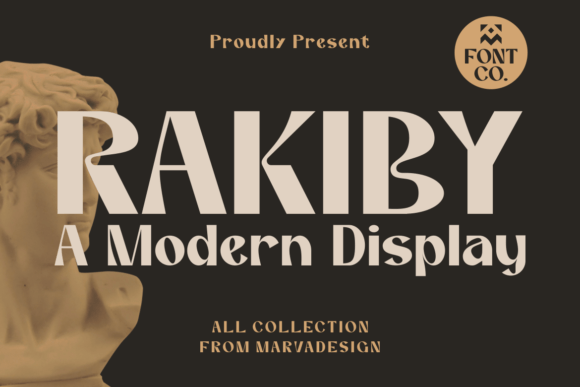 Rakiby: A Modern Display Font for Crafters and Creators