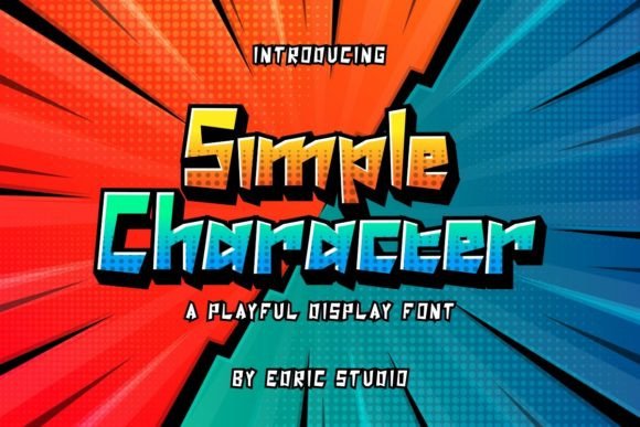 Simple Character Font: A Playful Comic Display Typeface for Digital Design