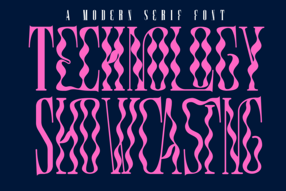 Technology Showcasing: A Creative Font for Modern Makers