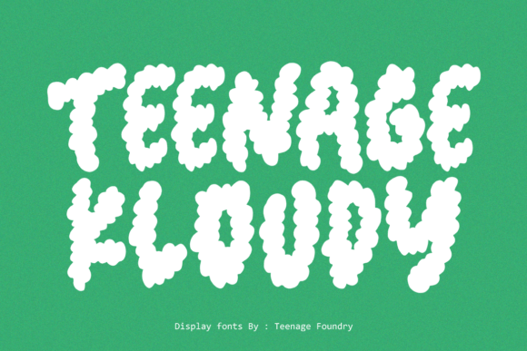 Teenage Kloudy Font for Dreamy Web Design
