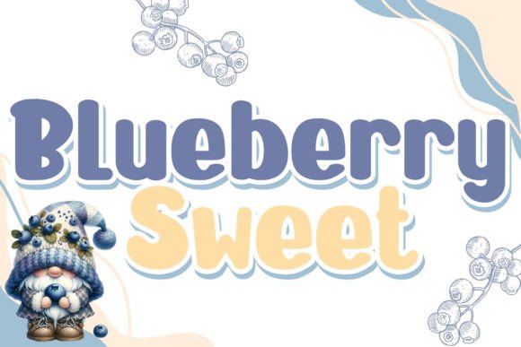 The Blueberry Sweet Font: Crafting with Handwritten Elegance