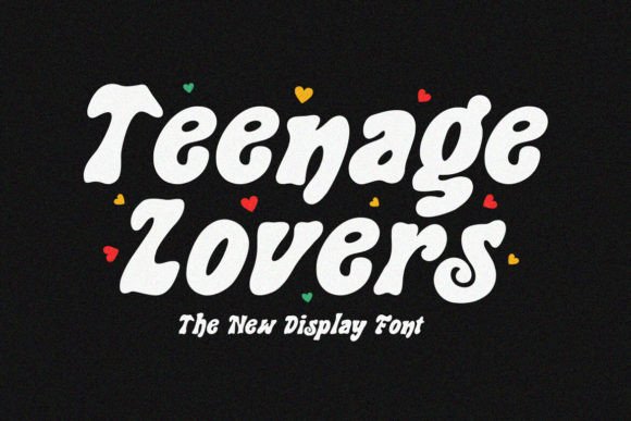 The Teenage Lovers Font in a Real Branding Project