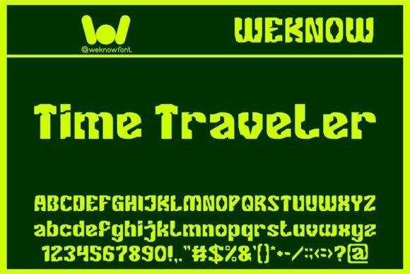 Time Traveler: A Display Font for Modern Craftsmanship