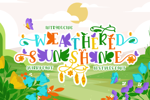 Weathered Sunshine: A Display Font for Branding Springtime Projects